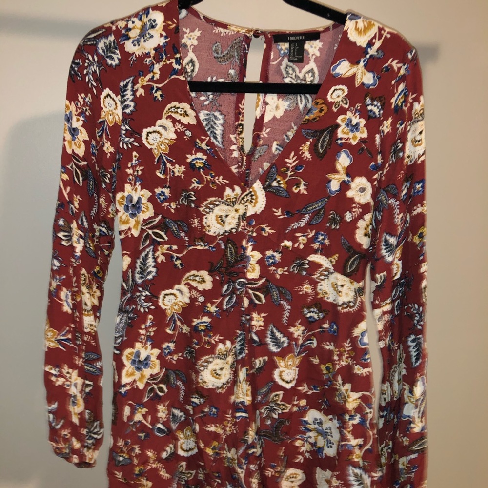 Forever 21 floral romper
